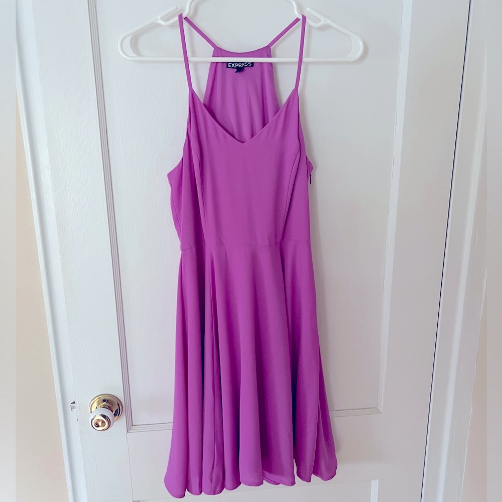 Express Sleeveless Lavender Dress